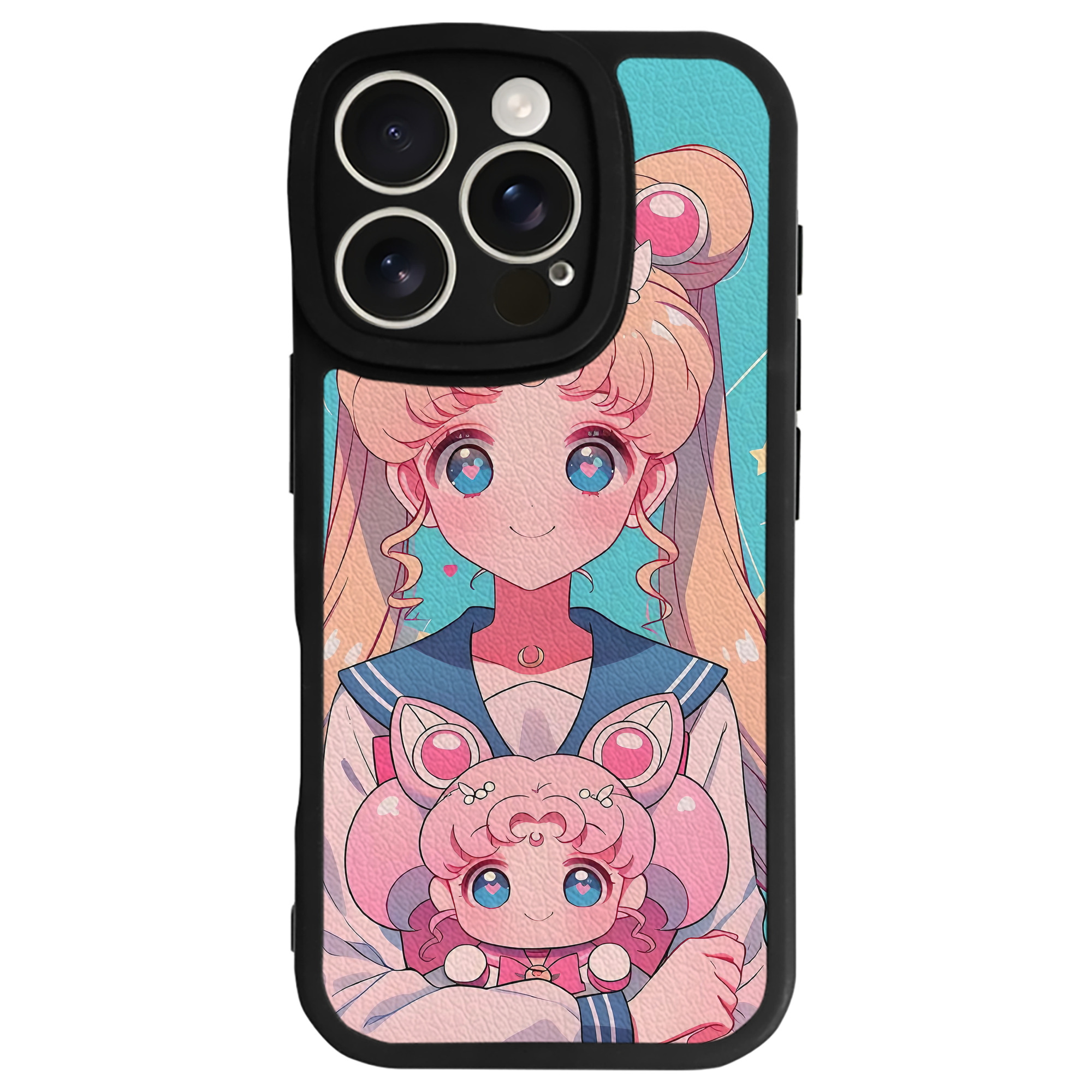 （画像用） 美少女戦士セーラームーン Sailor Moon 【iPhone 16シリーズ対応】シリコンスマホケース（レザー調） 材質：シリコン